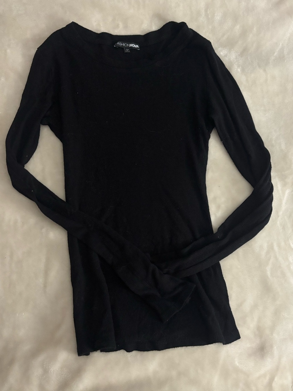 Long sleeve fitted top